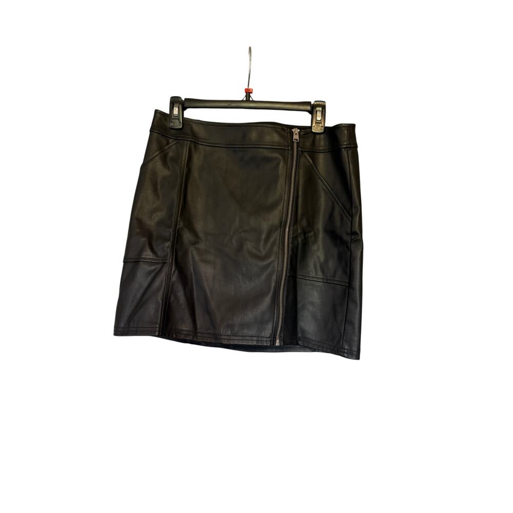 Express Faux Leather Mini Skirt Women's  10 Front‎ Zipper